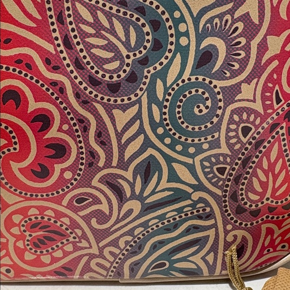 Patricia Nash Josie Leather Crossbody Bag in Greek Ombré Print - Picture 8 of 13